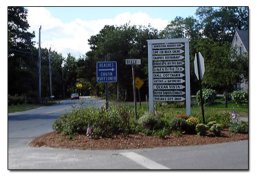 Dennis Chapin Beach sign