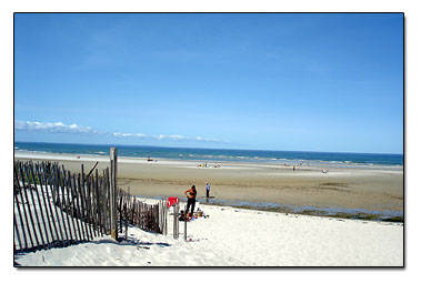 Mayflower beach at low tide