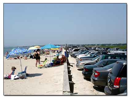 Beach parking at West Dennis Beach