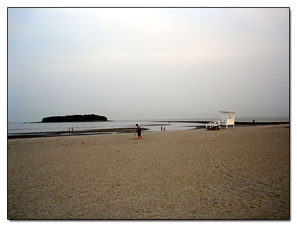 Silver sands beach view