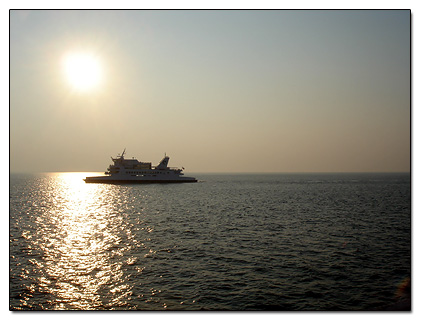 Cape May ferry sunset view