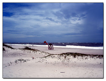 Empty beach view