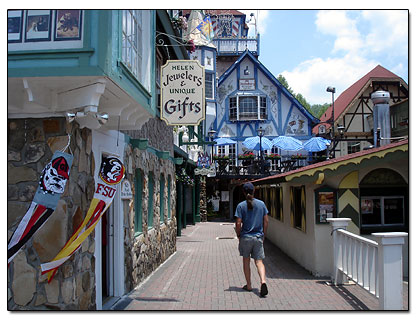 Alpine village shops