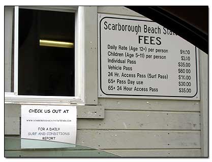 Scarborough Beach Fees